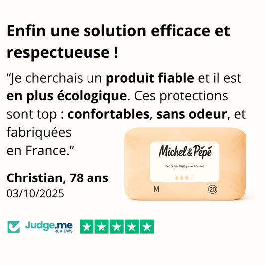 Protège-slips absorbant et respirant pour homme
