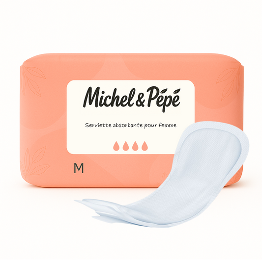 Serviette absorbante et respirante pour femme