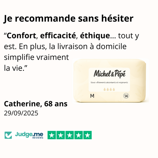 Sous-vêtement absorbant et respirant